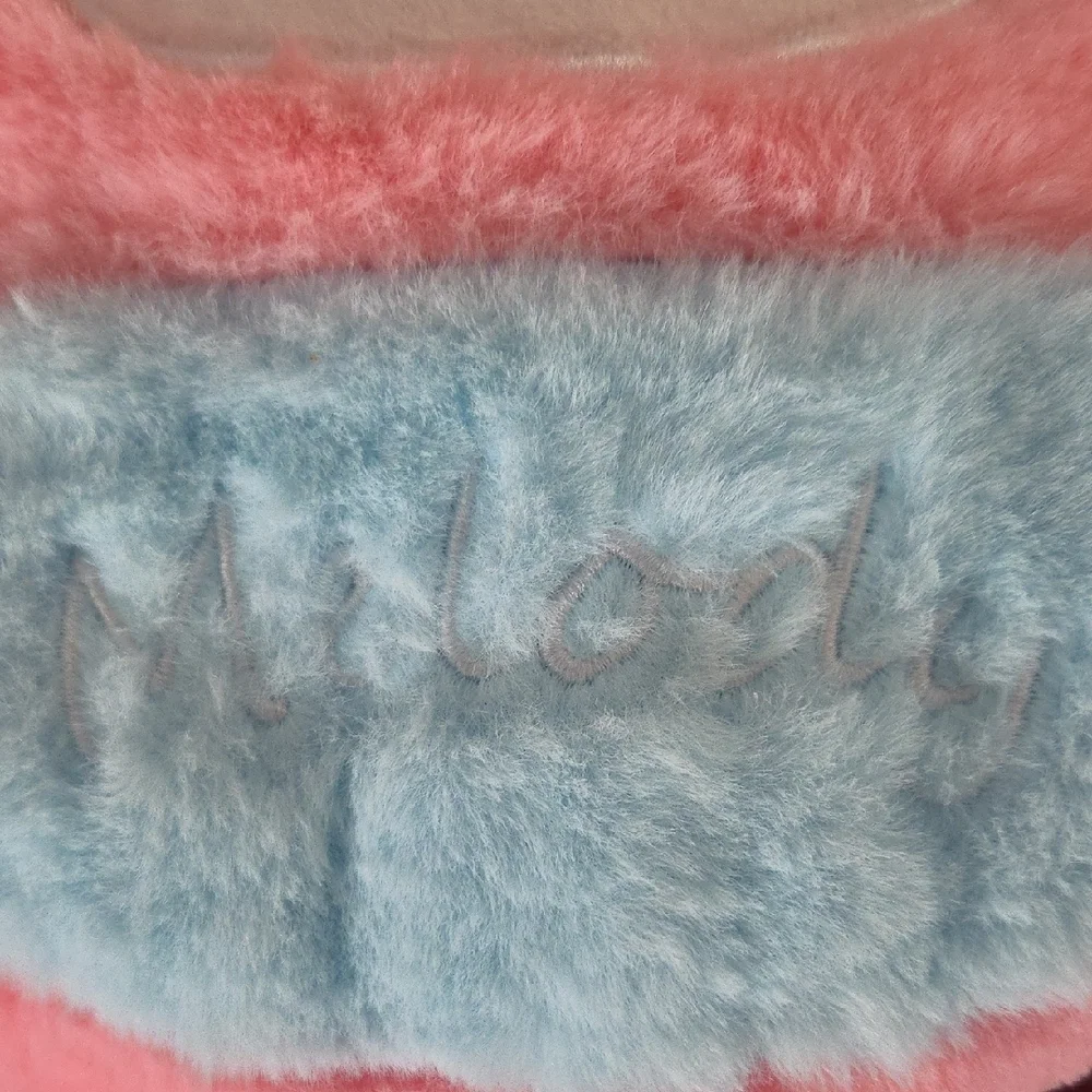 My Melody Plush Handbag - Pink & Light Blue